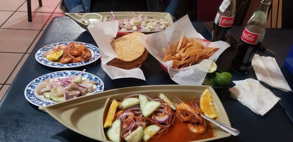 Camarones a La Cucaracha Camarones Aguachiles